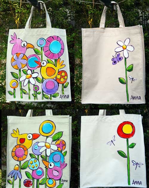 Anna Bartlett: New handpainted totes now available