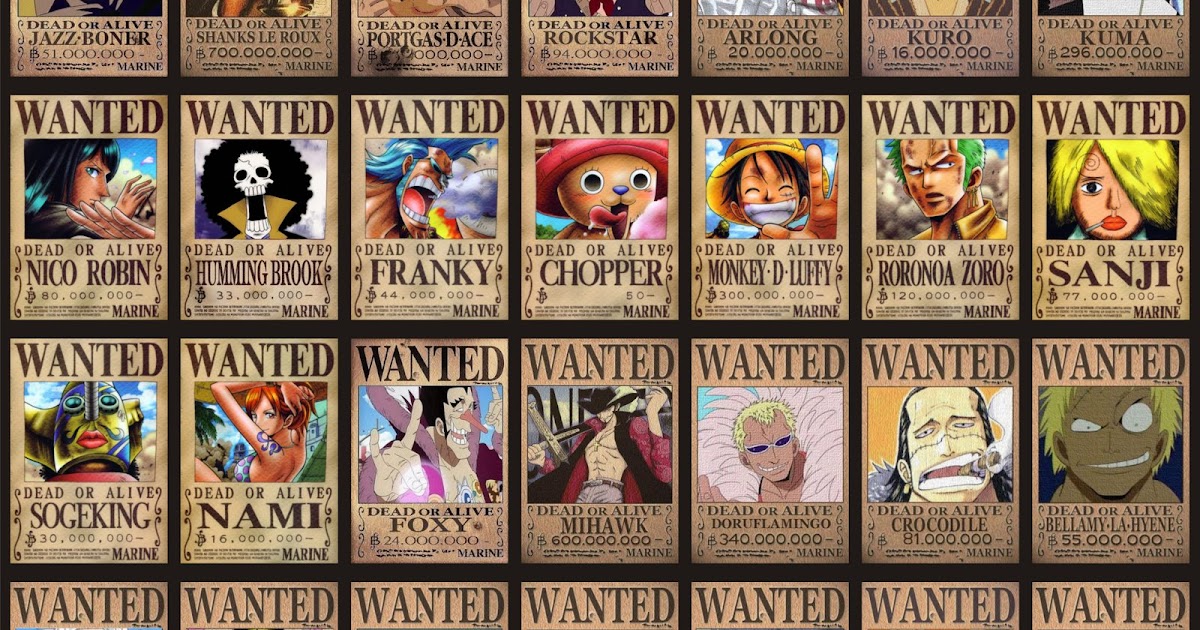ONE PIECE WANTED POSTERS | MONKEYDARKLUFFY