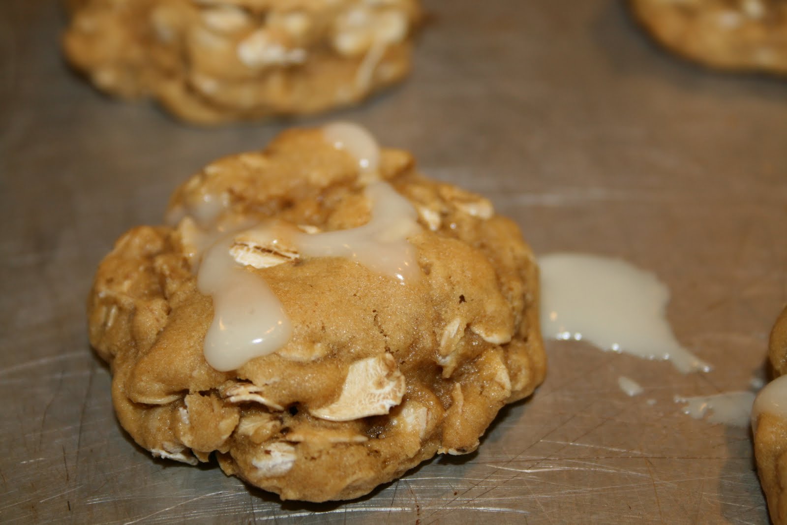 Prudence Pennywise Iced Molasses Oatmeal Cookies