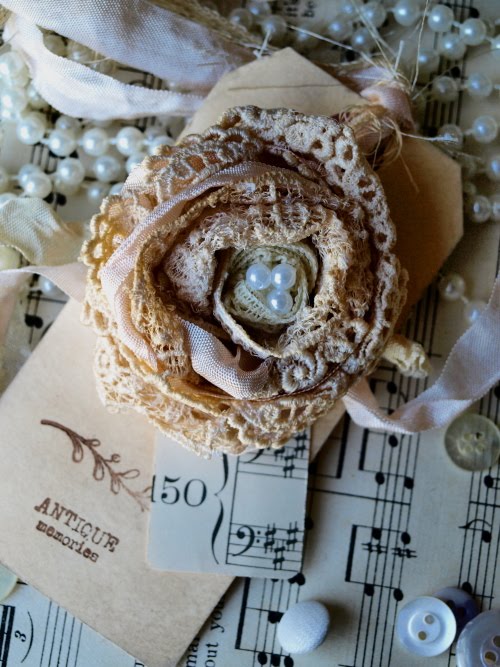 Noelle Garrett Designs Lace Roses