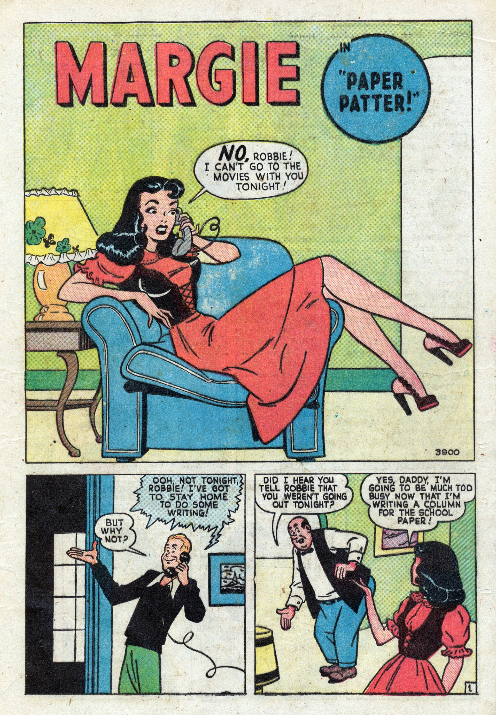 Read online Mitzi's Boy Friend comic -  Issue #7 - 17