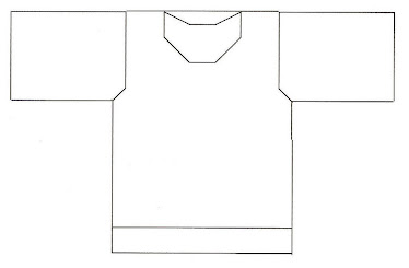 Template for Hooded Ring Jacket - BACK
