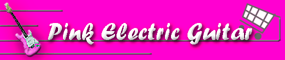 pink electric guitar