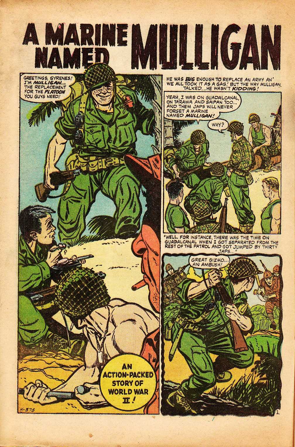 Read online Marines in Battle comic -  Issue #10 - 16