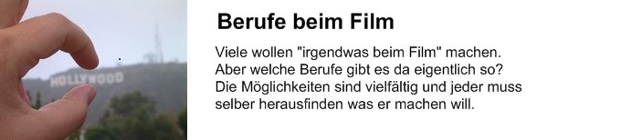 Berufe beim Film