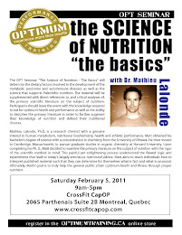 OPT Nutrition Series: The Science of Nutrition - The Basics
