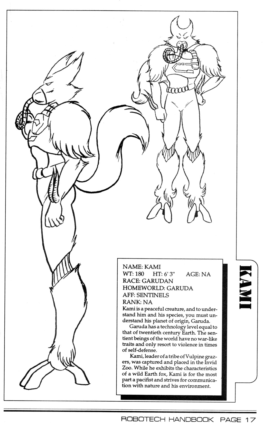 Read online Robotech II: The Sentinels comic -  Issue # _Handbook 1 - 19