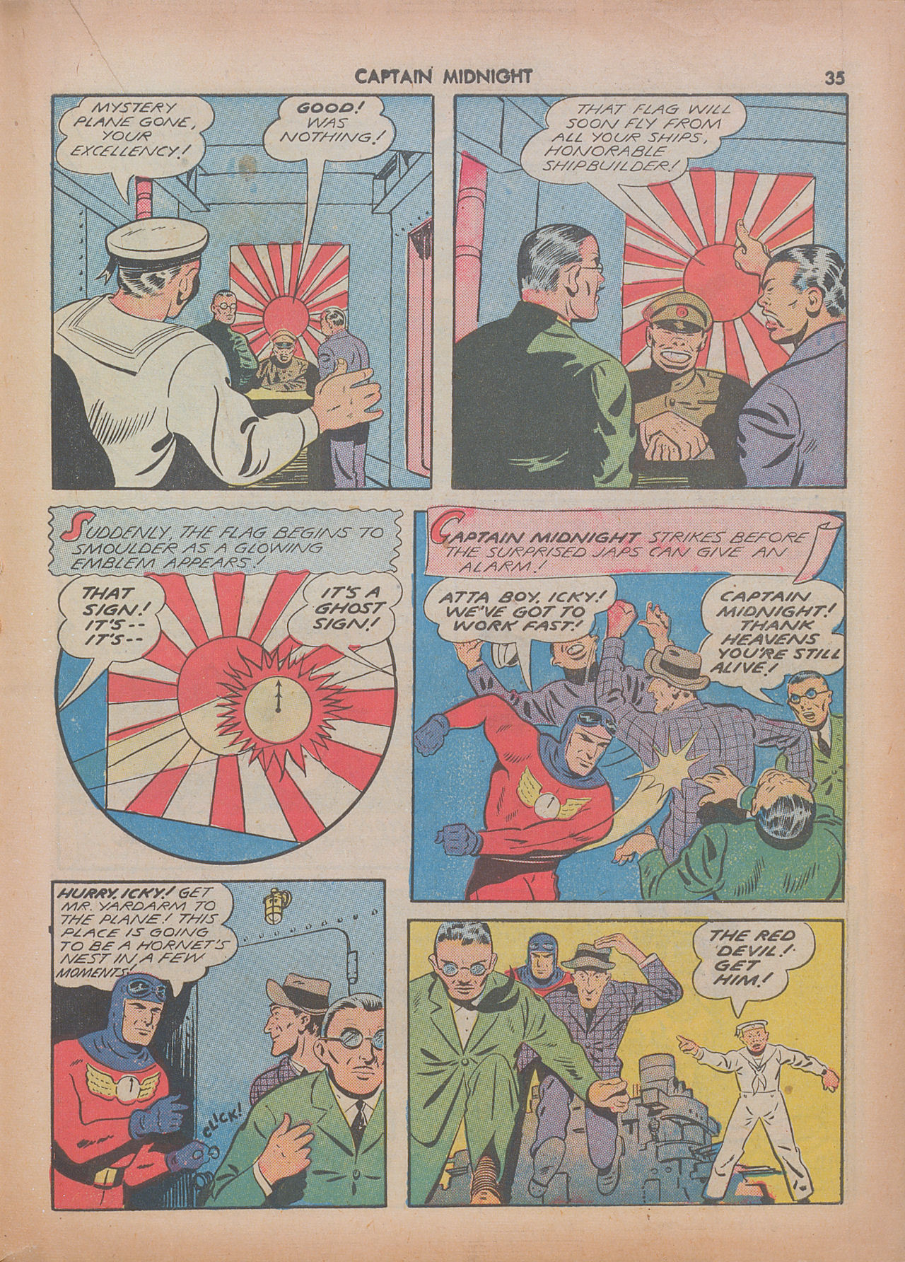 Read online Captain Midnight (1942) comic -  Issue #7 - 35