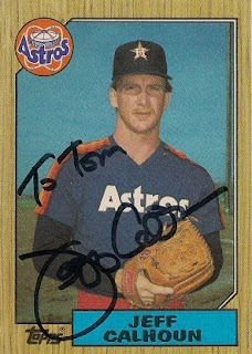 Astros Baseball Cards: Jeff Calhoun