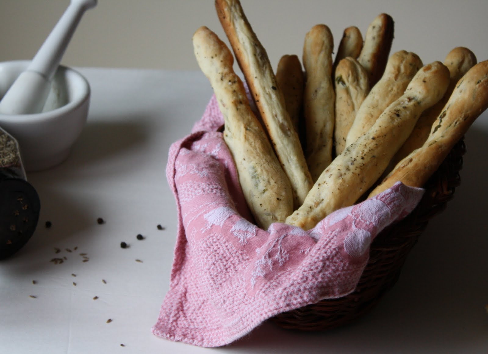 Versatile Vegetarian Kitchen Cumin Onion Bread Sticks and Baking from