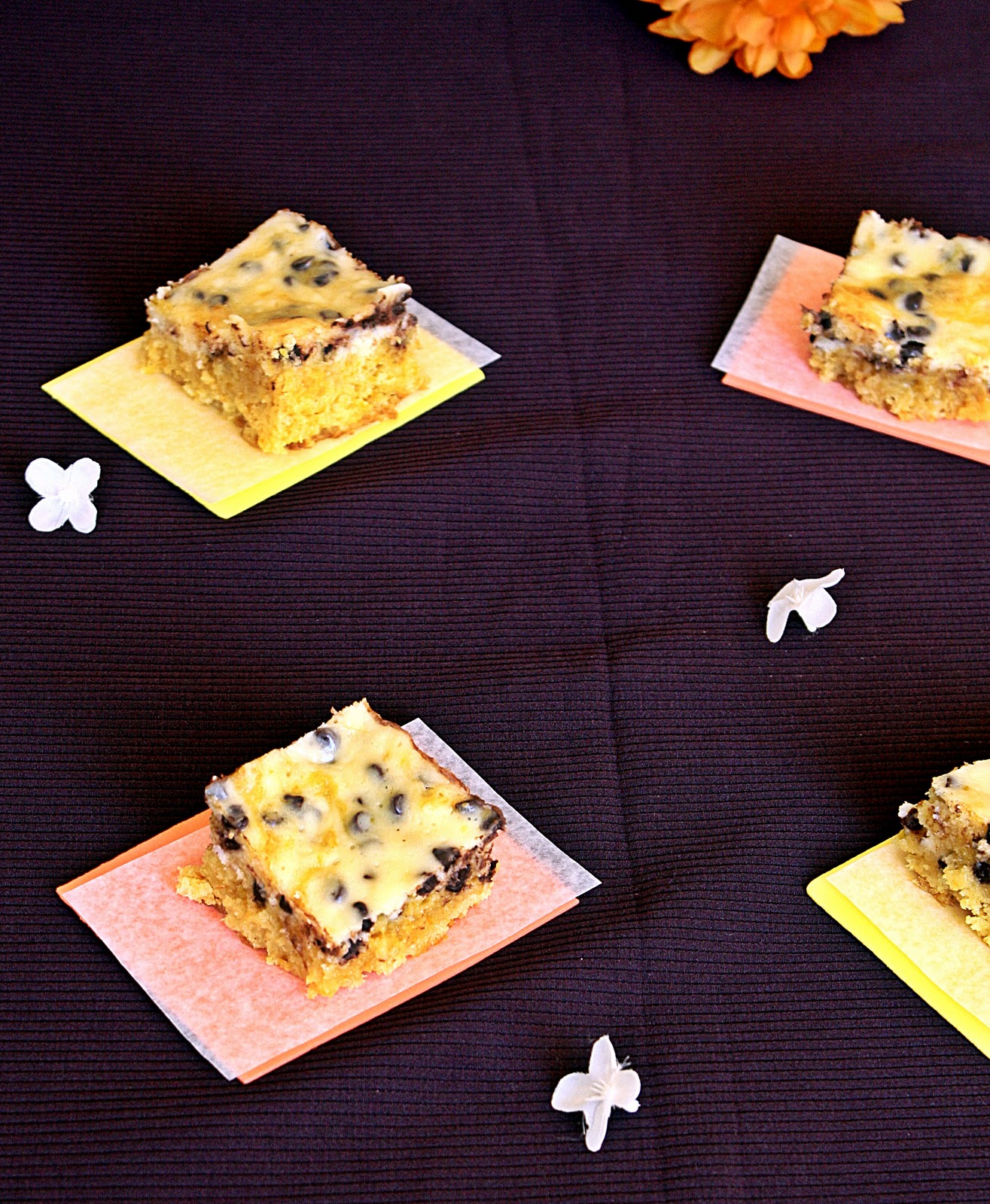 Versatile Vegetarian Kitchen Cream Cheese Topped Pumpkin Bars