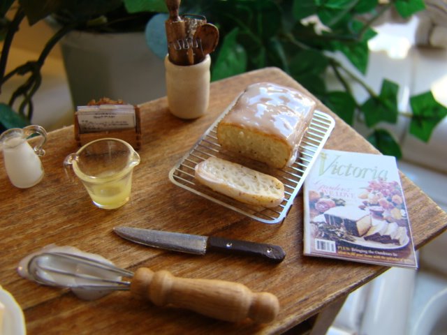 Lemon pound cake from a magazine