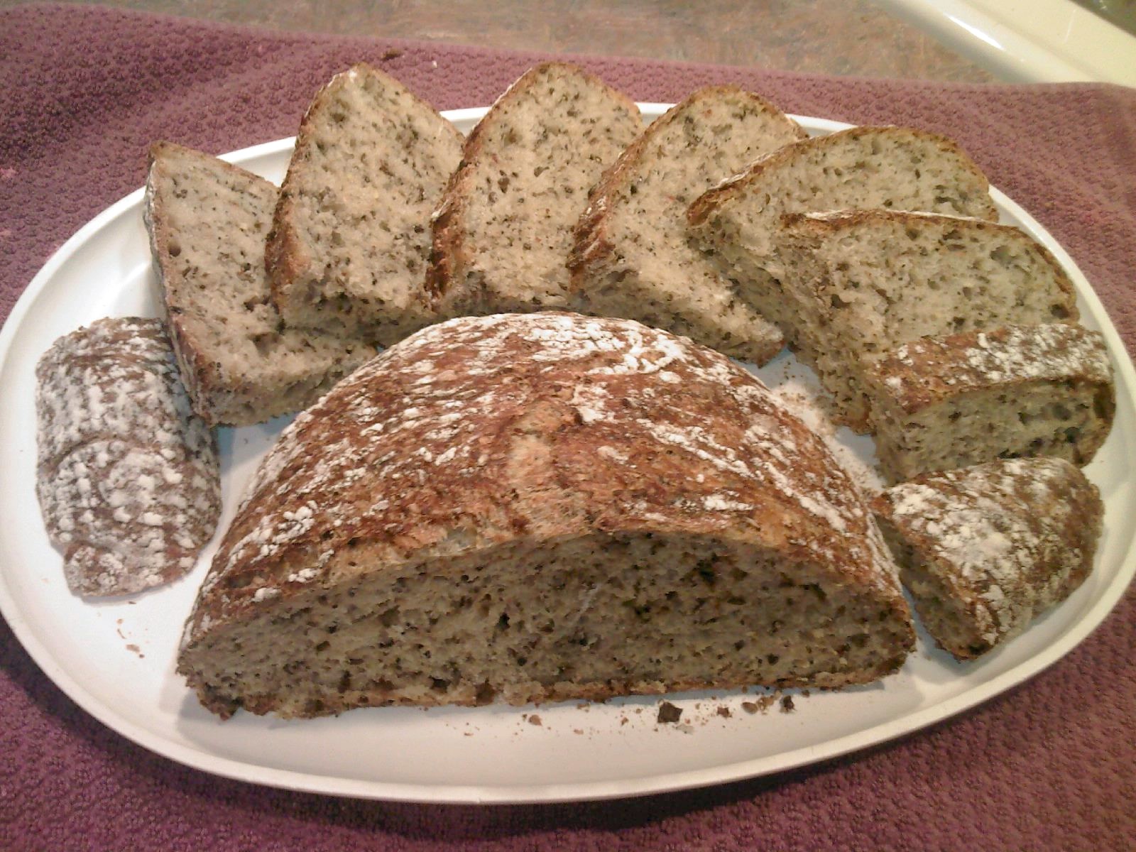 A (soy) Bean Everything Bread