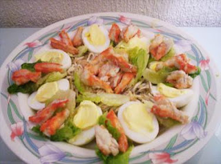 La Cocina de Dizdira: Ensalada de txaka con salsa provenzal