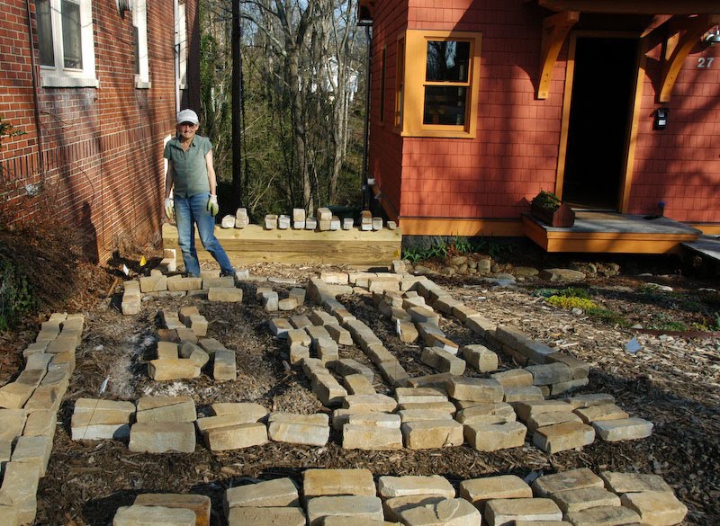 Stone raised beds