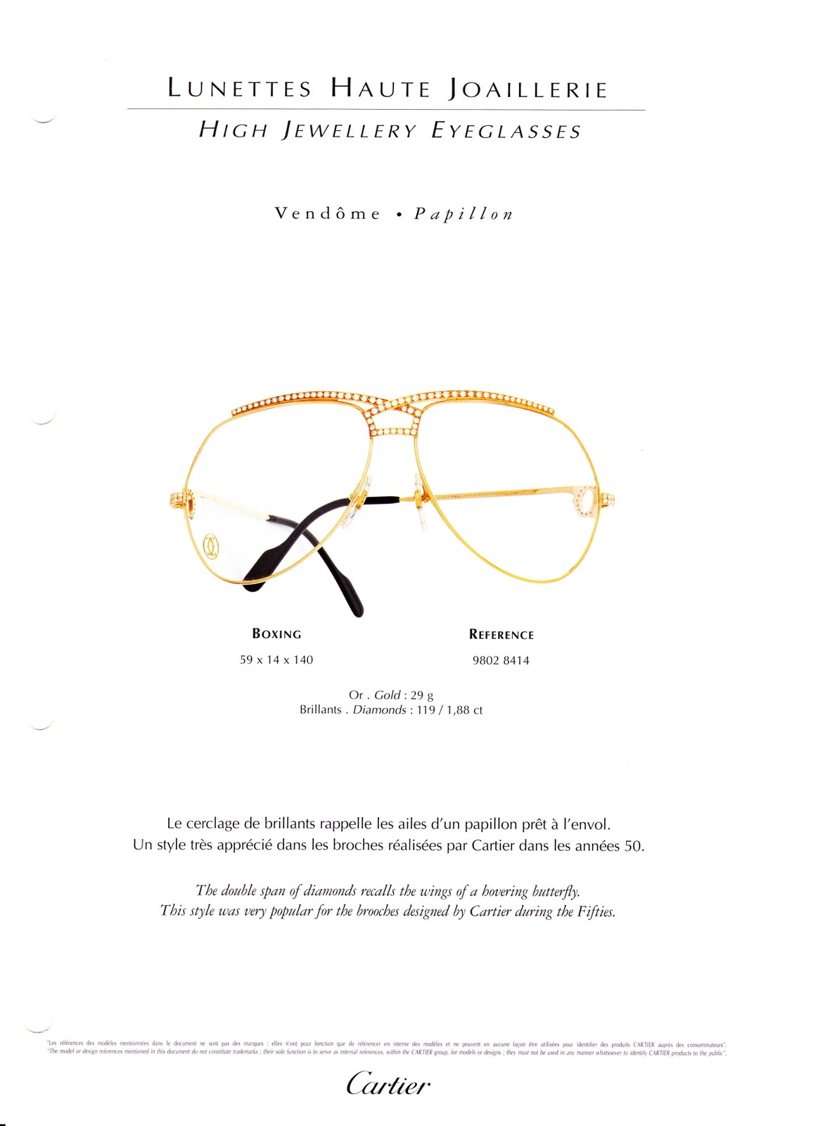 cartier eyeglasses catalog