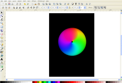 Spectrum Circle Effect With Inkscape and Gimp