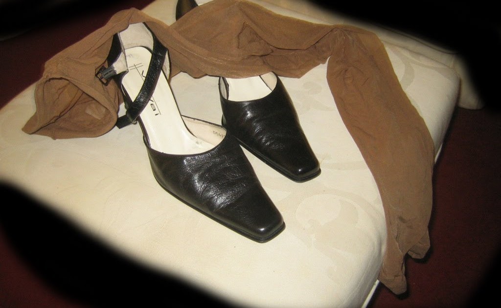 Worn Nylon Pantyhose For Sale Worn Pantyhose and Black High Heels