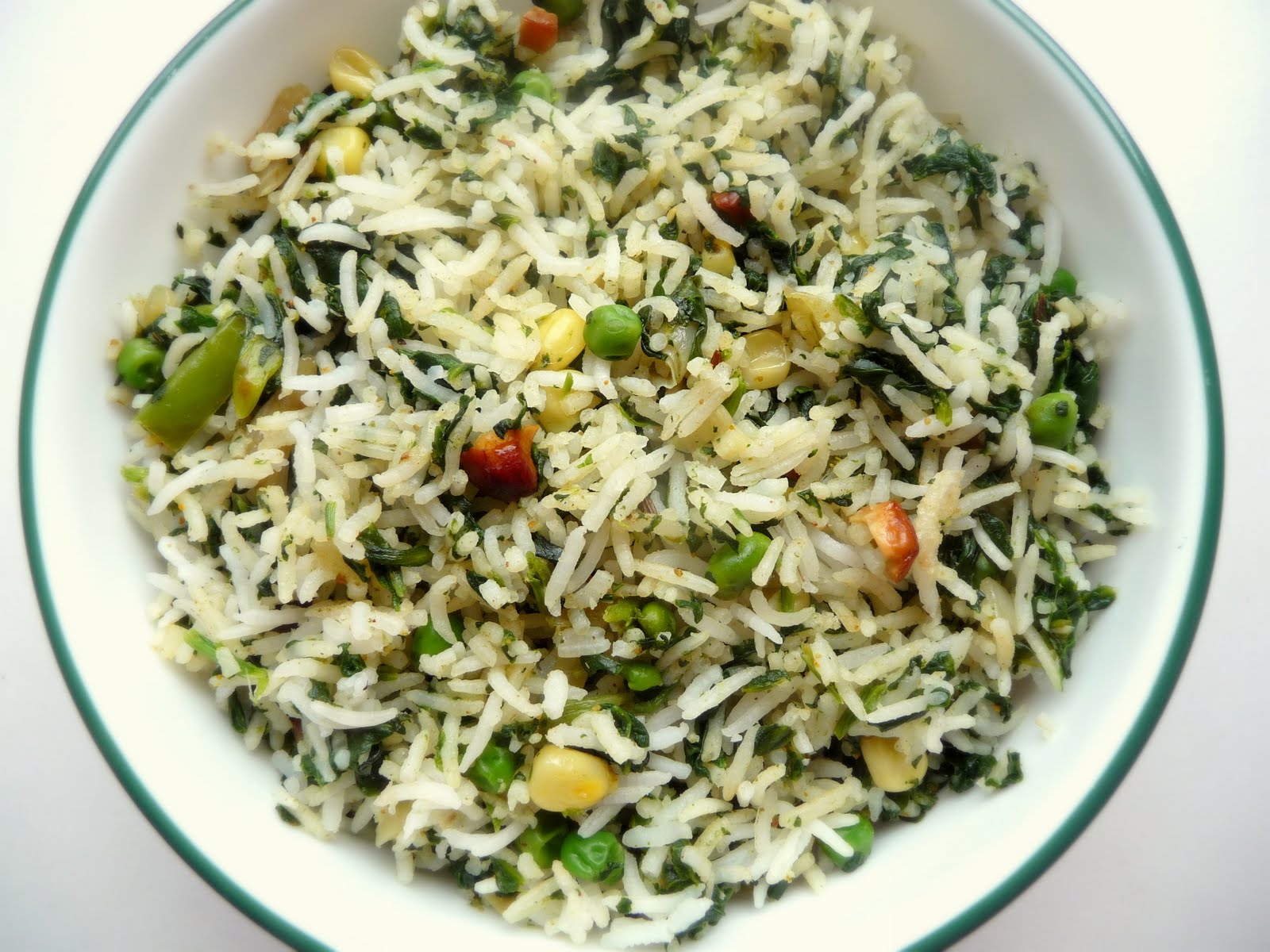 Dil Se.. Spiced Spinach Rice