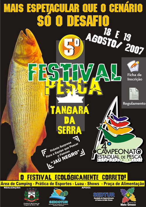 Tangará ultima preparativos para realizar Festival de Pesca