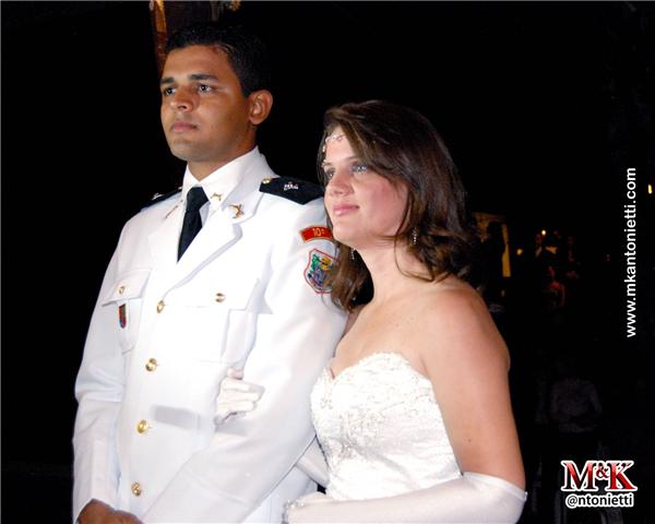 Novas imagens do casamento do Ten. Ferraz com a jornalista Nelli Tirelli