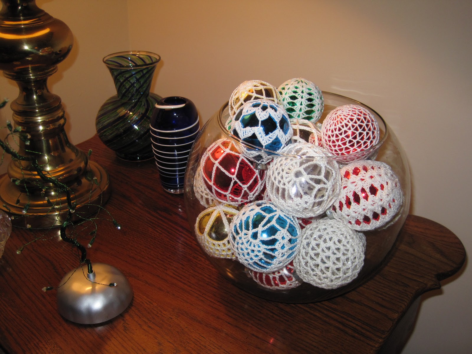 Kris'sKreations Crocheted Covered Christmas Balls