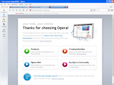 Opera Browser Screenshot