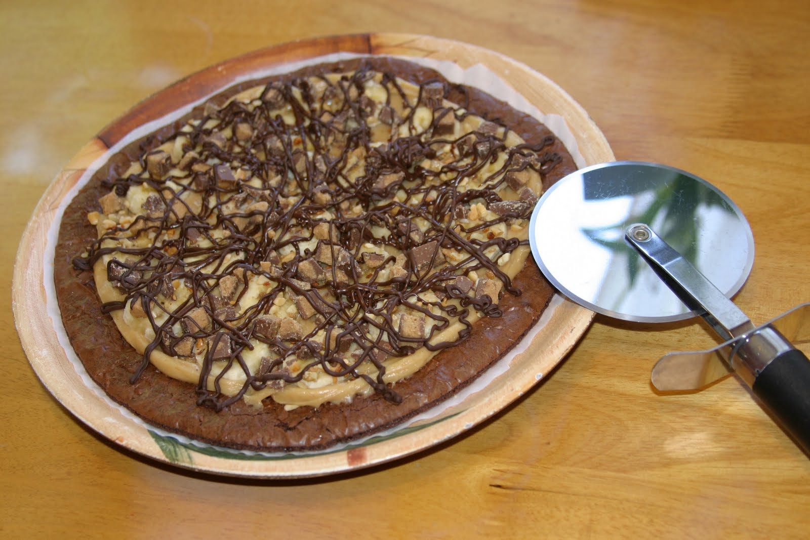 The Joy's of Kitchen Creations Brownie pizza