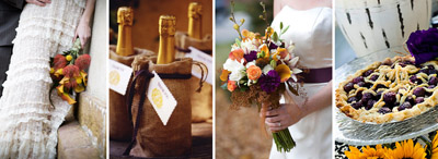 Fall wedding color palette