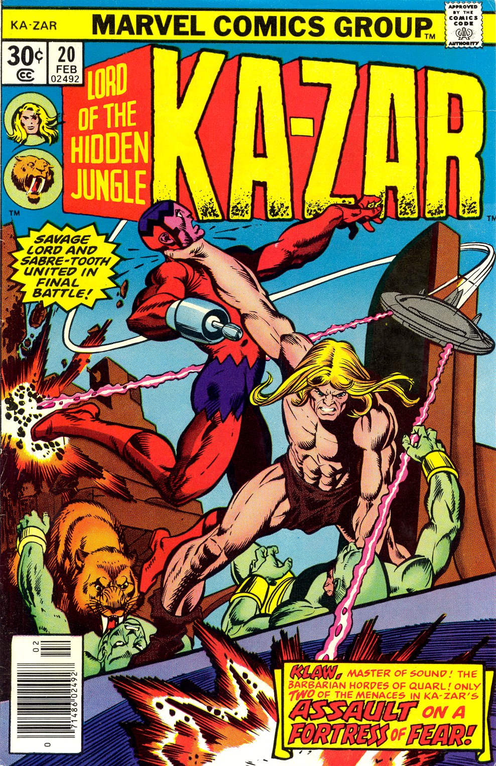 Read online Ka-Zar comic -  Issue #20 - 1