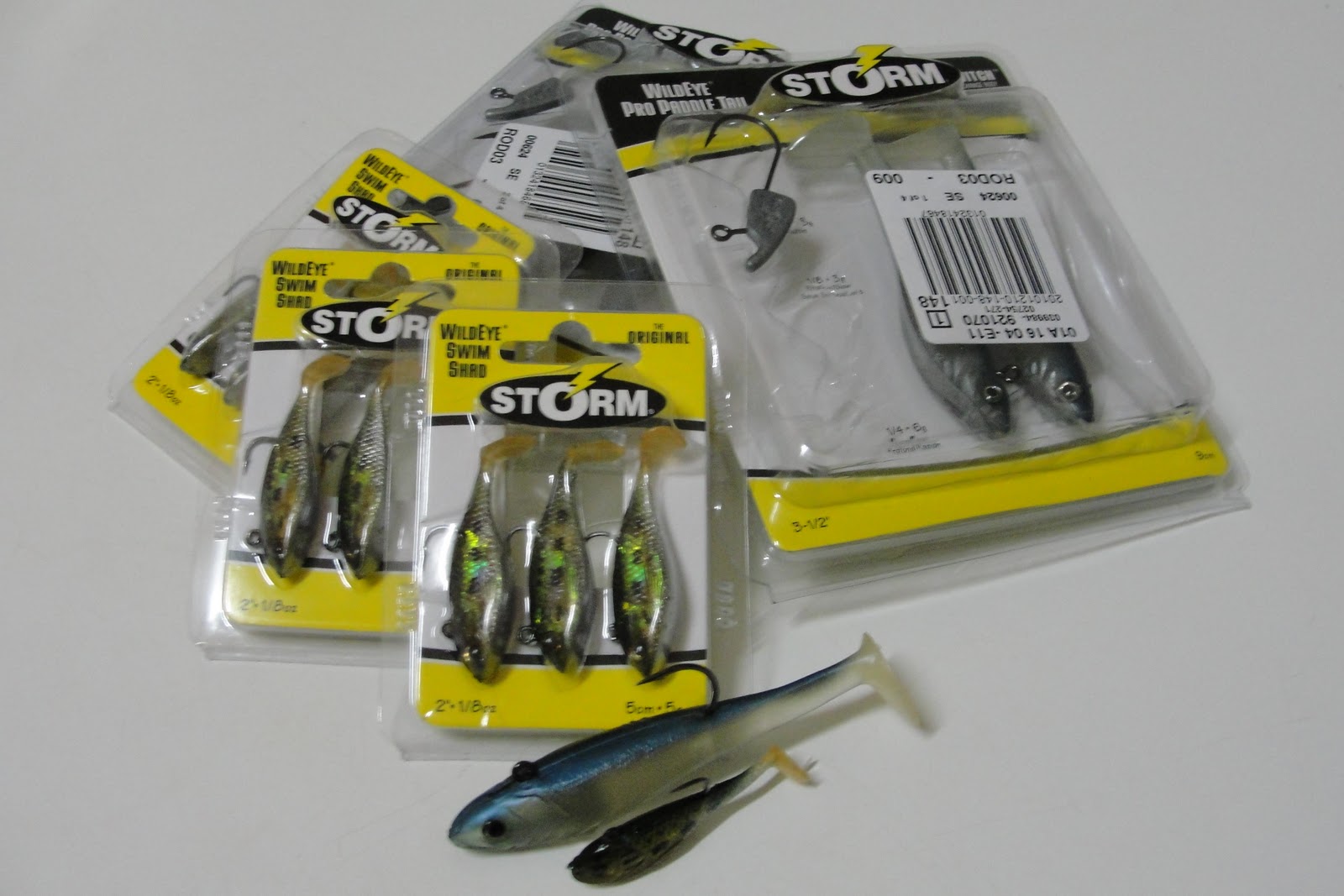 KO25 Storm plastic lures and my "small" catches (^^,)