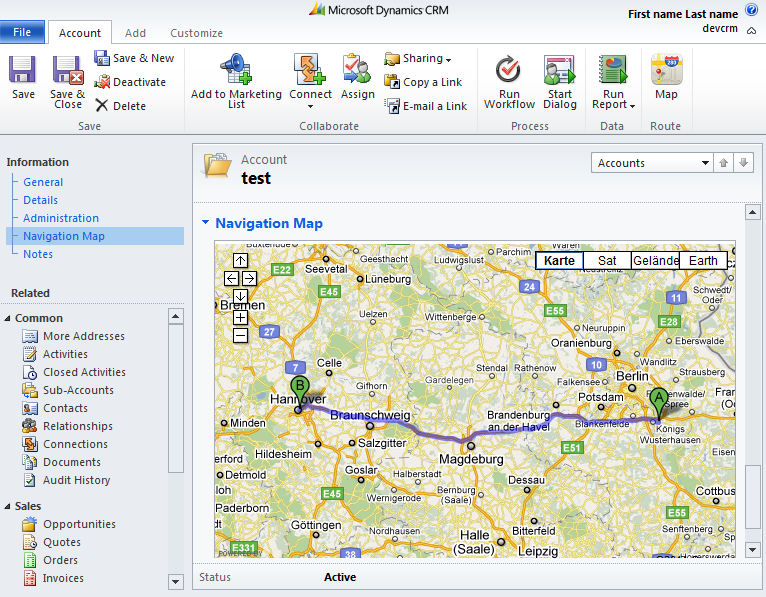Dynamics CRM Knowledge Base Advanced Google Maps Integration