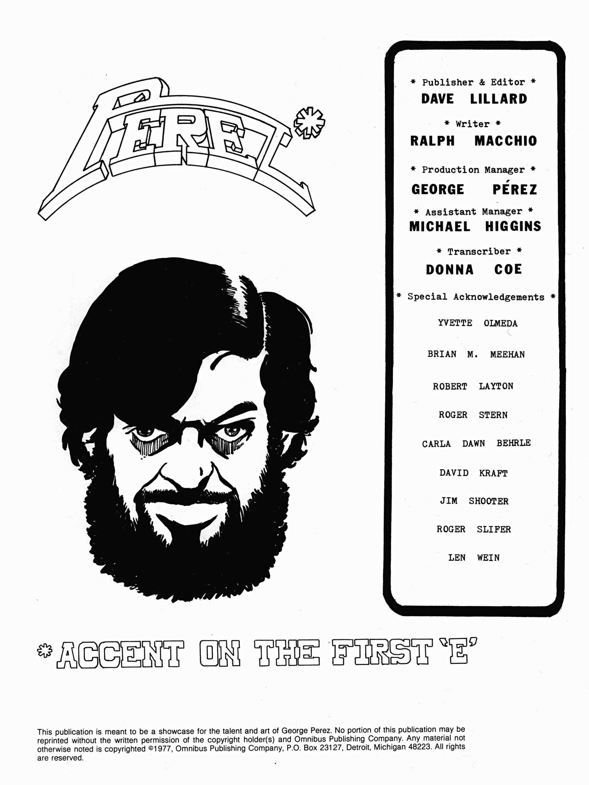 Read online Pérez: Accent on the First 'E' comic -  Issue # Full - 3