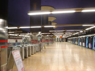 Estadio Olímpico. La estación de Metro de moda.