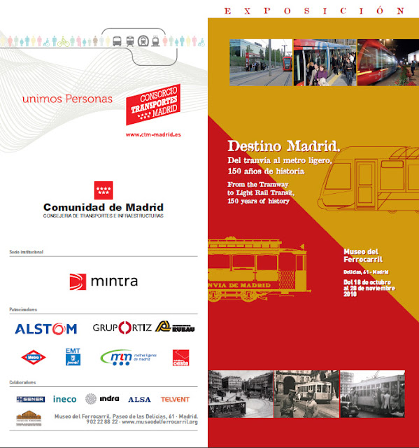 Exposición de los tranvías de Madrid. Destino Madrid.