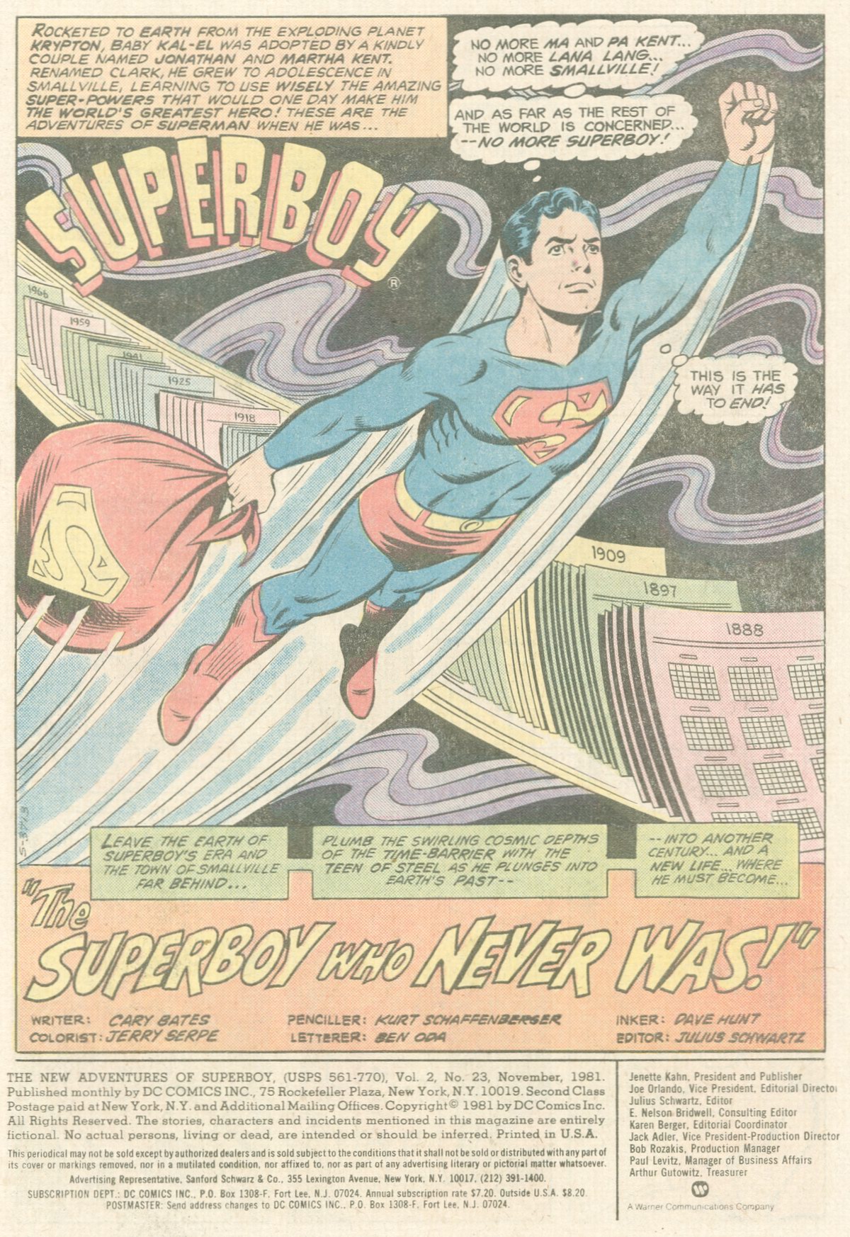 Read online The New Adventures of Superboy comic -  Issue #23 - 2