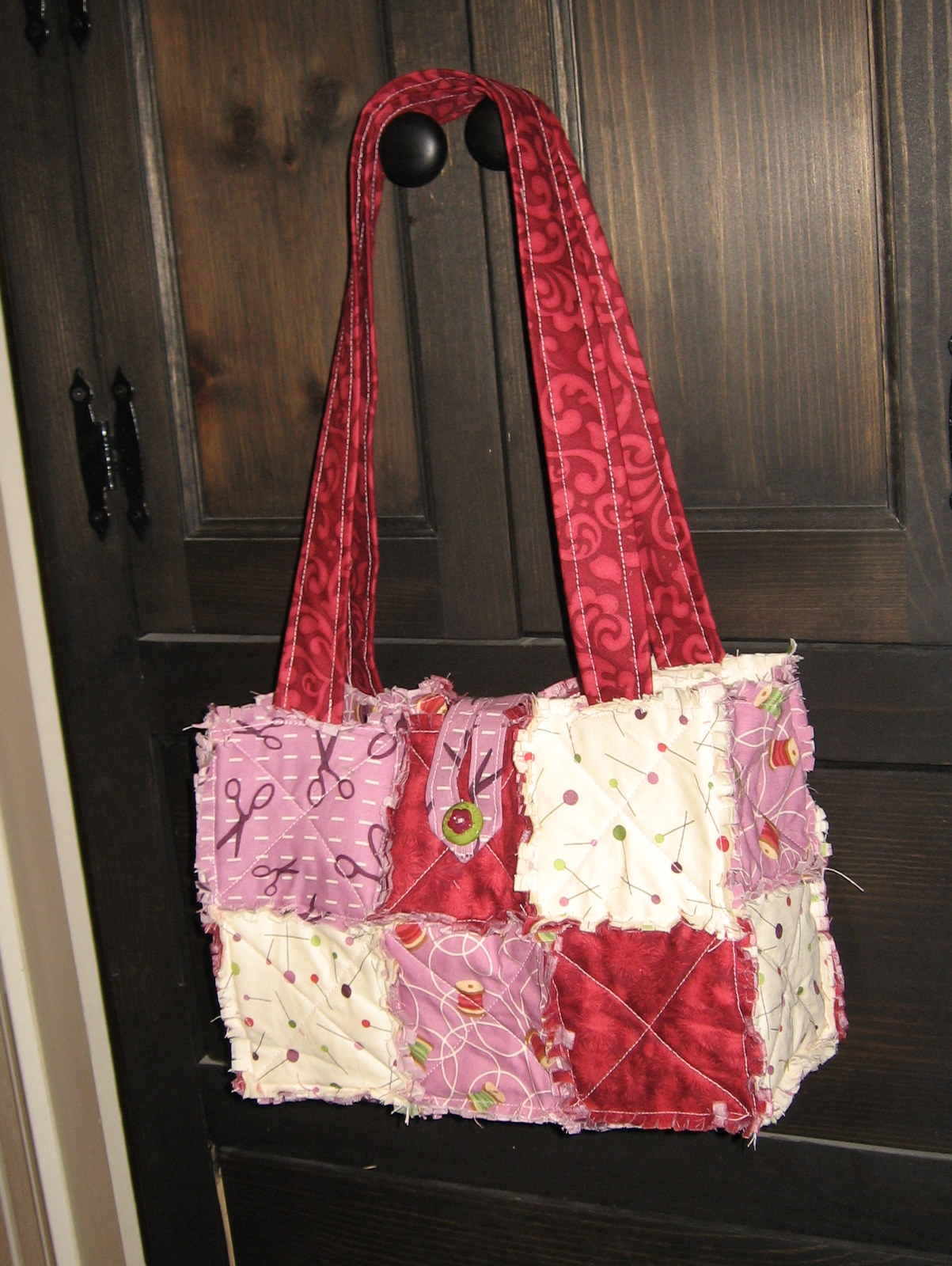 Stampinsars Rag Quilt Purse