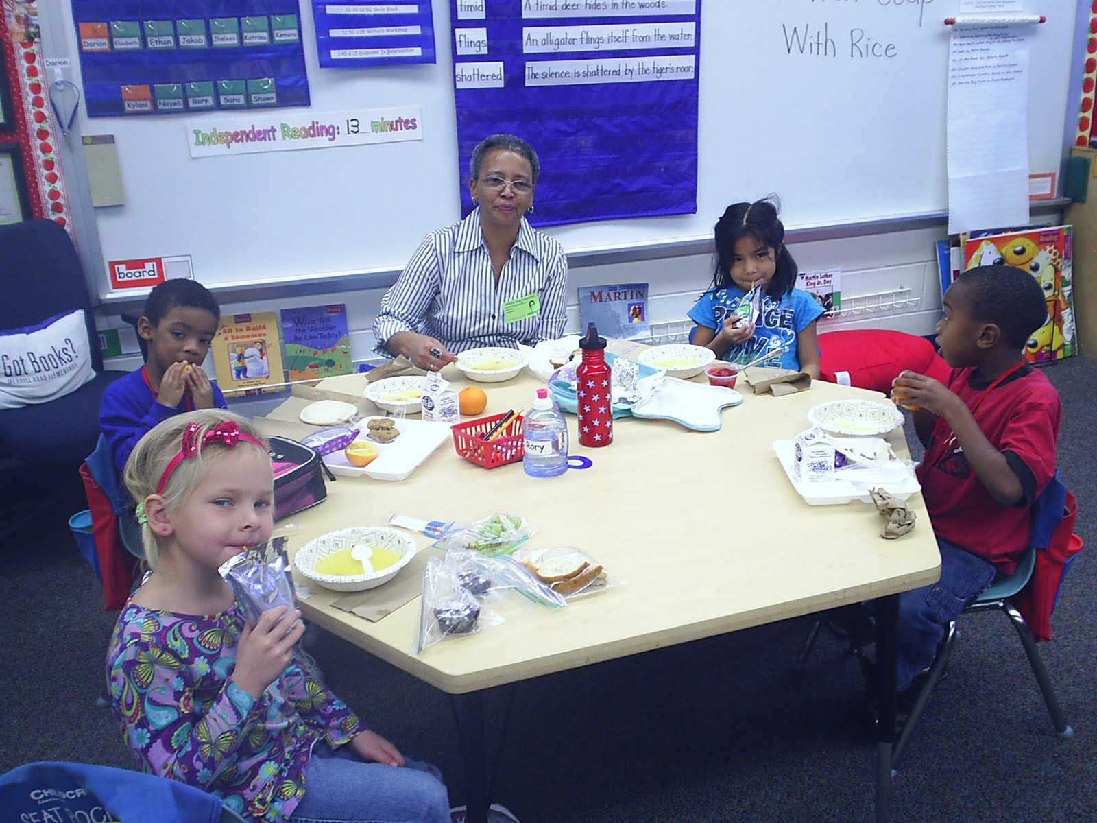 Mrs. Doiron's Kindergarten Class Chicken Soup With Rice
