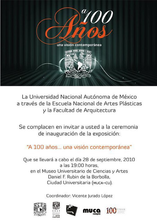 expo por los 100 años de la UNAM