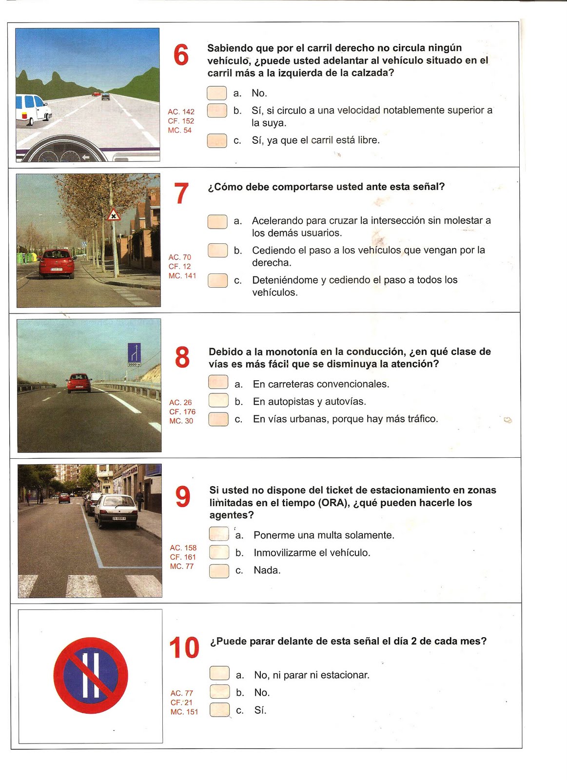 autoescuela tesón TEST