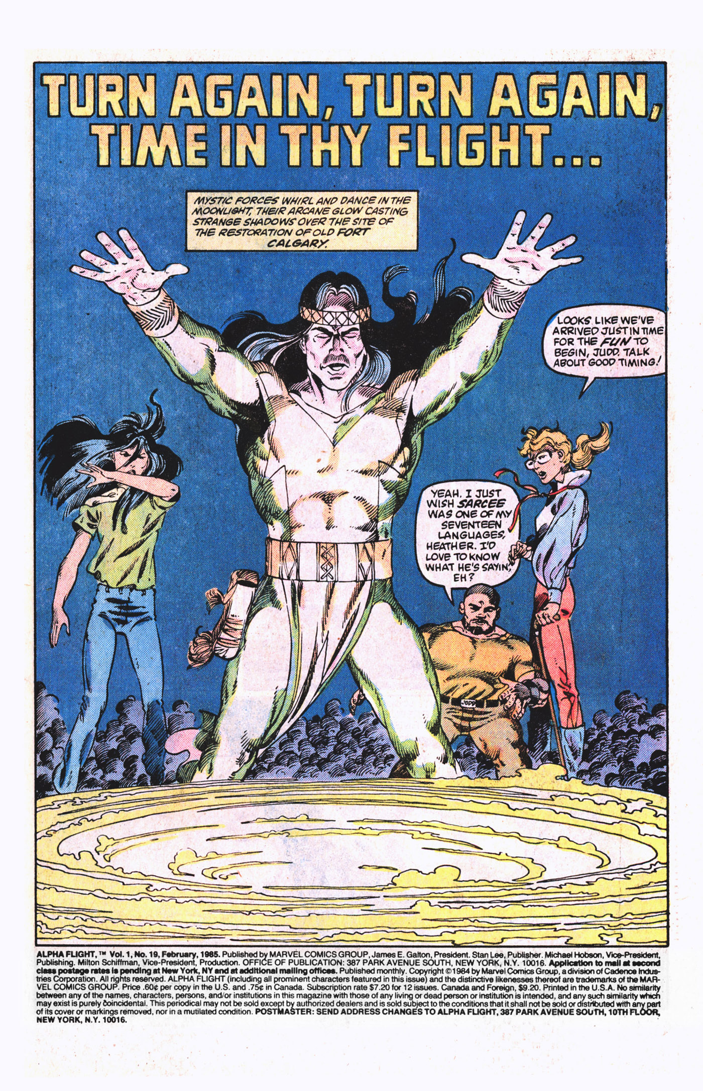 Read online Alpha Flight (1983) comic -  Issue #19 - 2