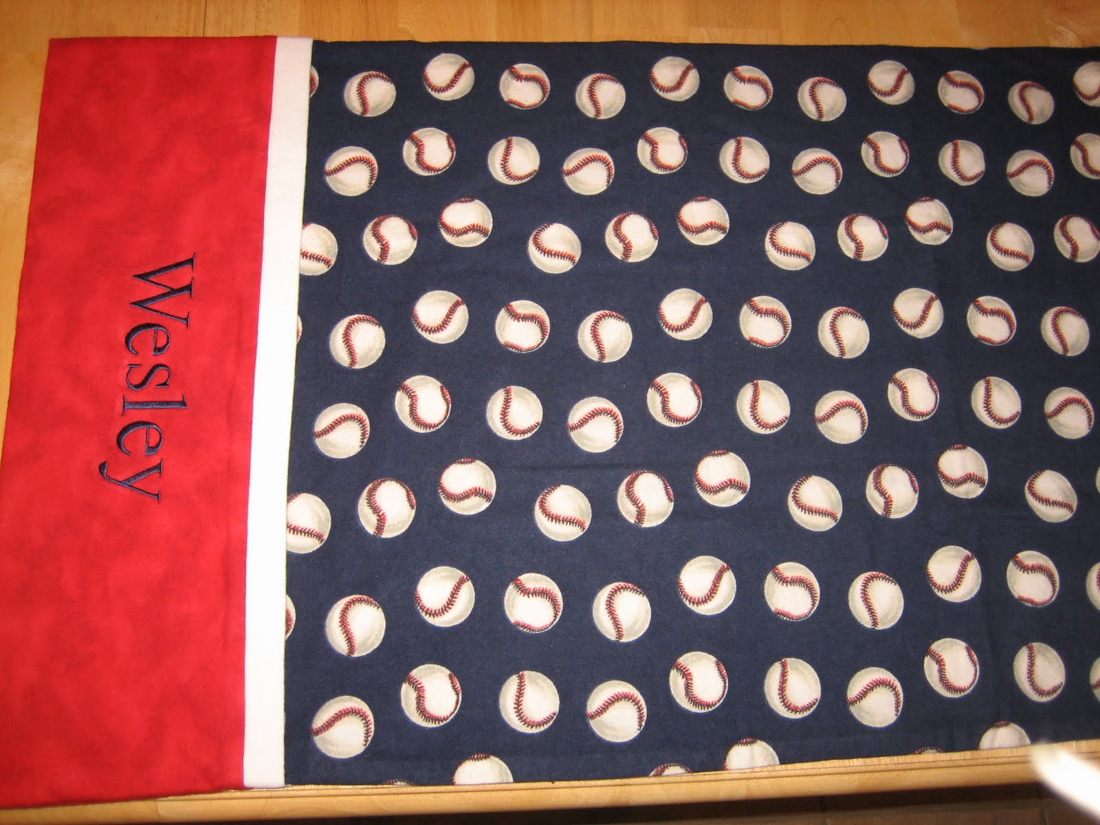 Baseball Pillowcase