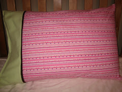 Fuschia Print Flannel Pillowcase