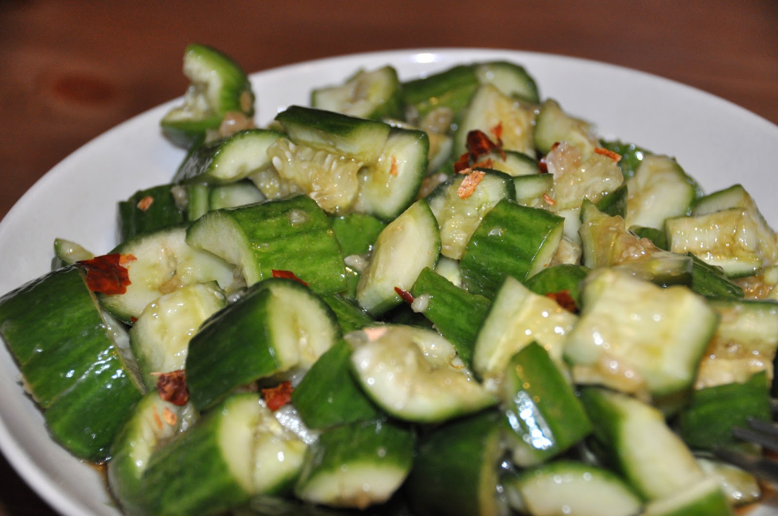 Deliciously Nourishing Overeasy Asian Cucumber Salad