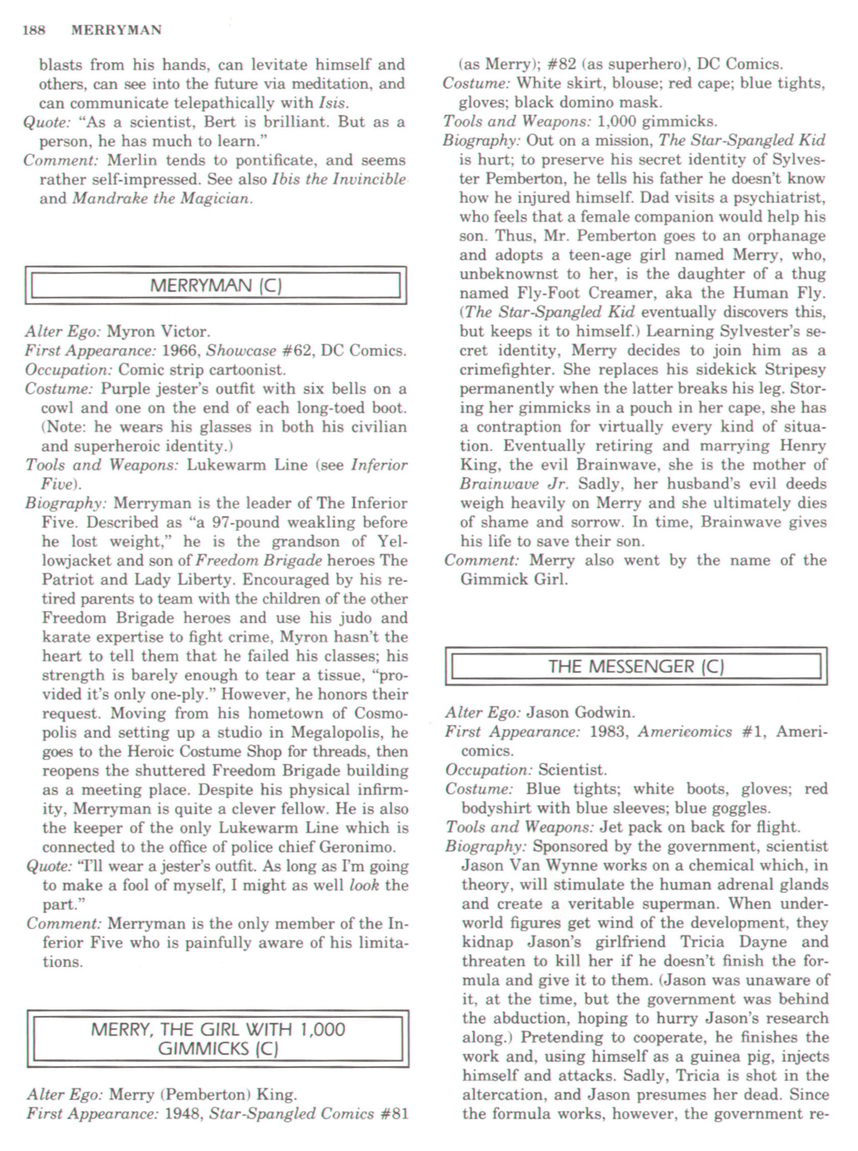 Read online The Encyclopedia of Superheroes comic -  Issue # TPB (Part 3) - 16