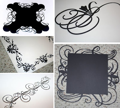 die cut lace papers from Nicole Lombardo