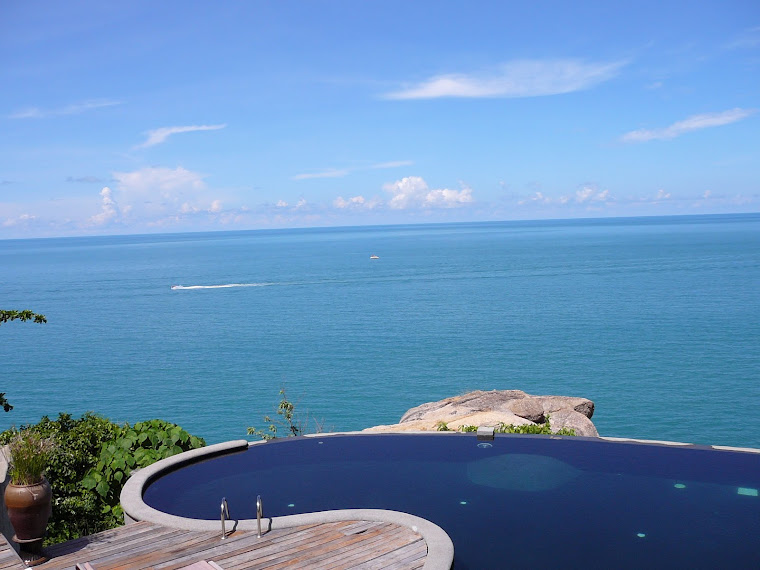 Our Pool/Ocean View from your room at Samui