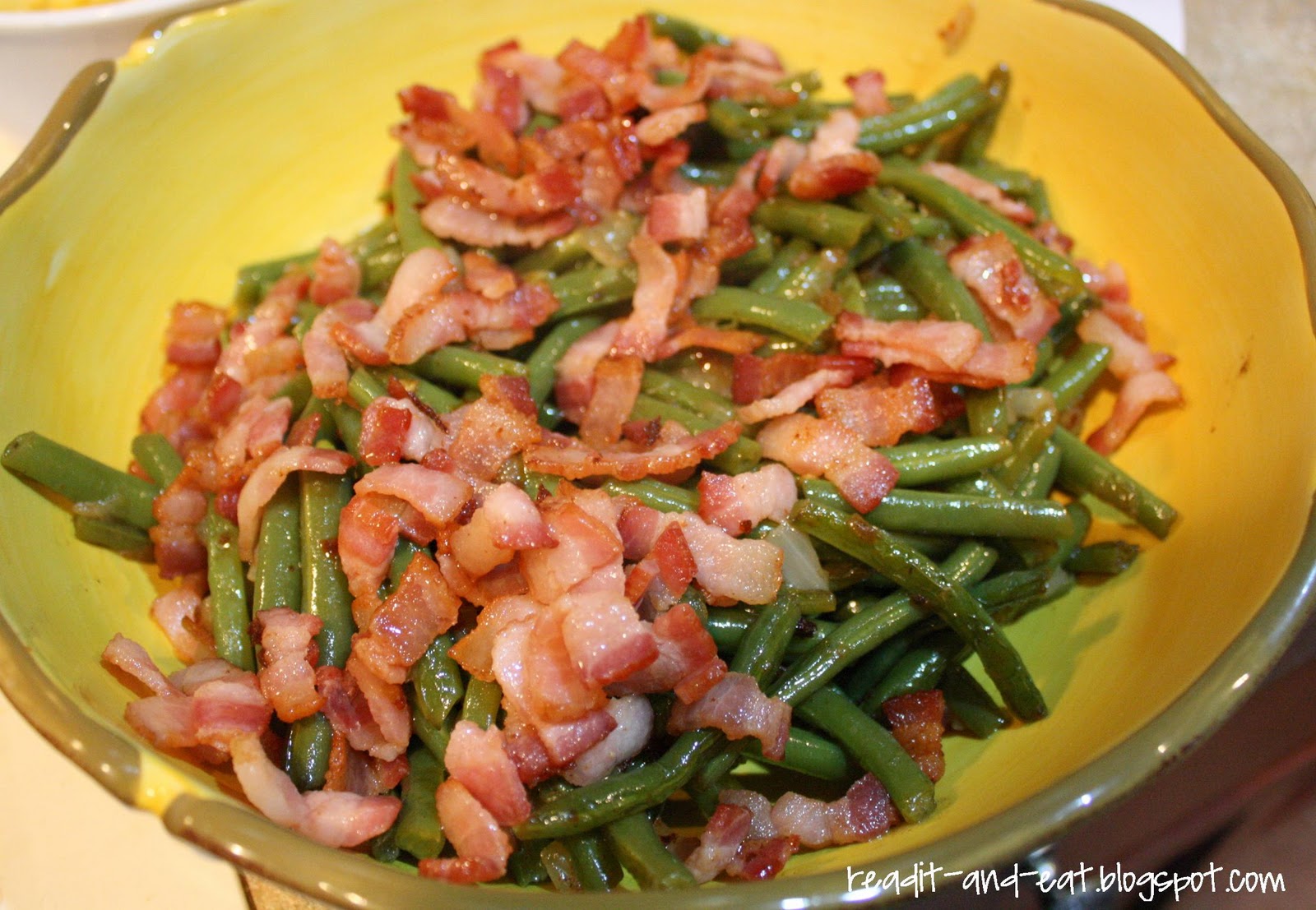 Read It & Eat Green Beans with Bacon