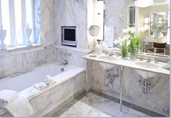 Carrara marble bathroom designs