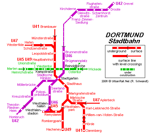PLANOS DE METRO: Dortmund